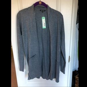 Grey Pink Clover Cardigan